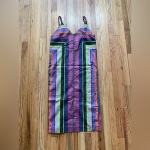 Mara Hoffman Georgia Dress Rainbow Stripe SMALL